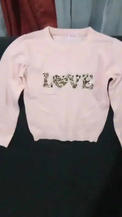 Talla 8 rosa con diseño 'LOVE' para niña - miniatura 1