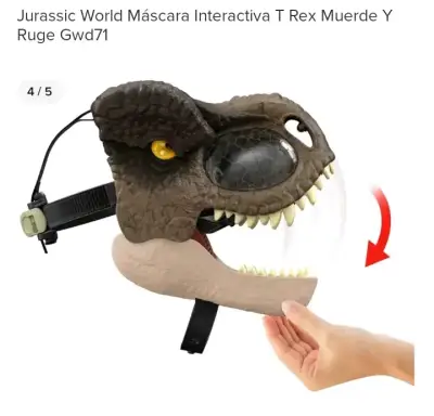 Máscara Interactiva T-Rex Jurassic World GWD71 - miniatura 1