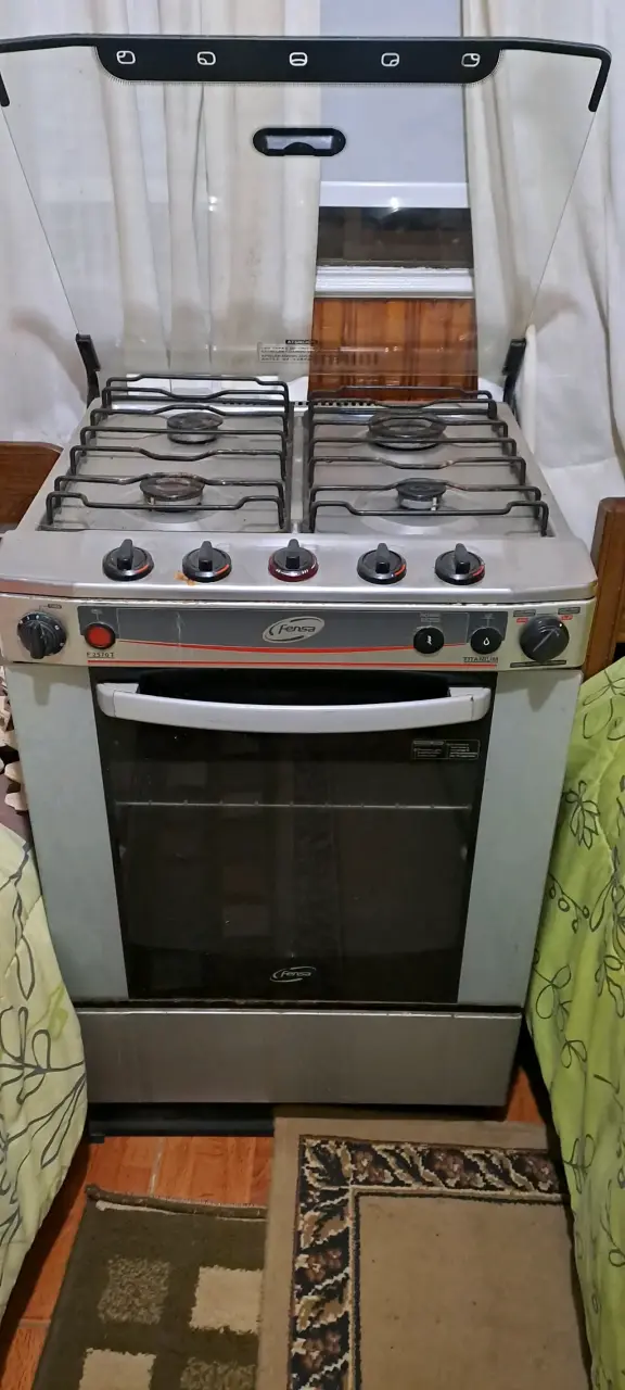 Cocina a gas Fensa con horno ,4 quemadores y grill - 5