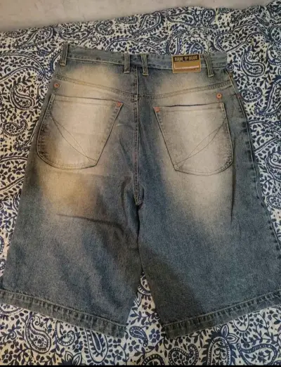 Bermudas de mezclilla Raw Blue para hombre - miniatura 2