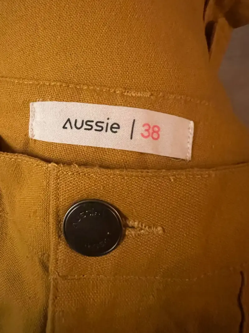 Pantalones mostaza de mujer Aussie - 4