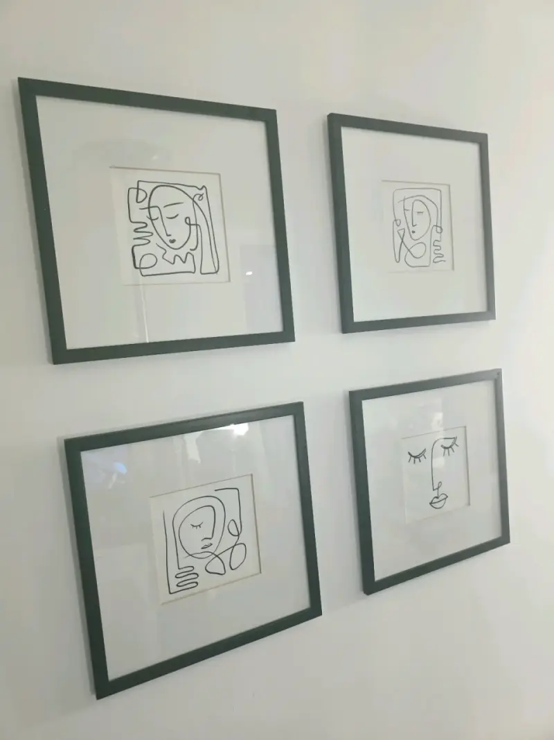 Cuadros decorativos minimalistas enmarcados