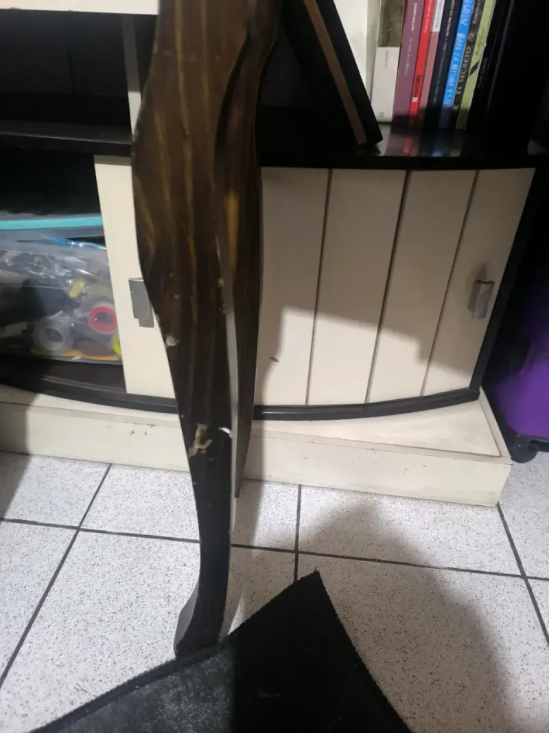 Mesa de madera con cajón estilo vintage - 3