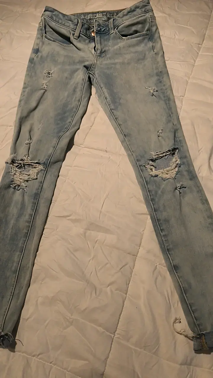 Jeans desgastados American Eagle súper strech muje - 2