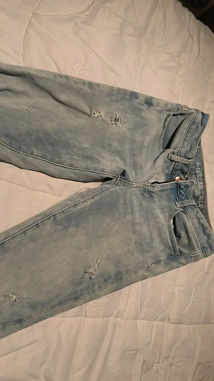 Jeans desgastados American Eagle súper strech muje - 4