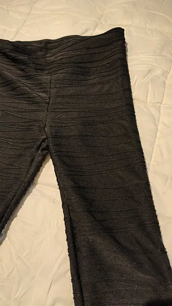 Calzas leggins strech negros con diseño - 2