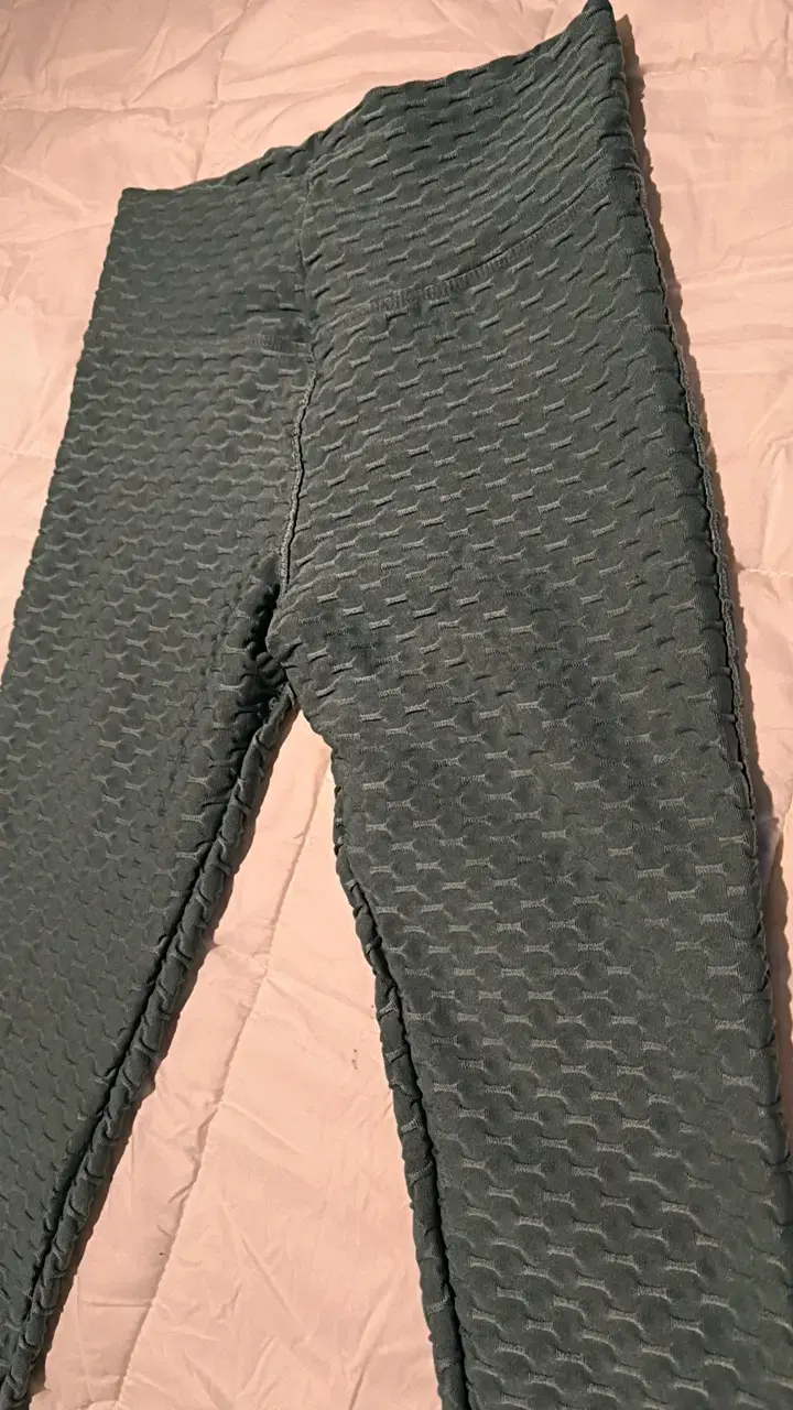 Leggings deportivos texturizados turquesa - 2