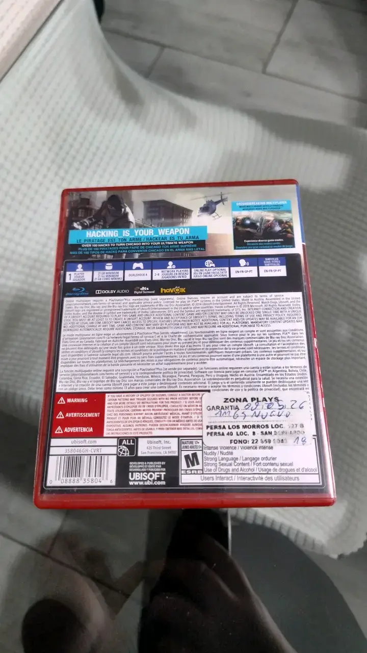 Juego PS4 Watch Dogs PlayStation Hits - 2