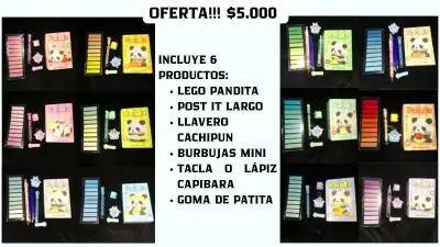 Set de Papelería Sanrio con Stickers y Accesorios - miniatura 2