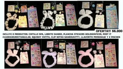 Set de Papelería Sanrio con Stickers y Accesorios - miniatura 4