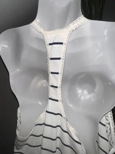 Pijama Bbz de tirantes a rayas con encaje - miniatura 3