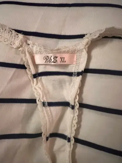 Pijama Bbz de tirantes a rayas con encaje - miniatura 4