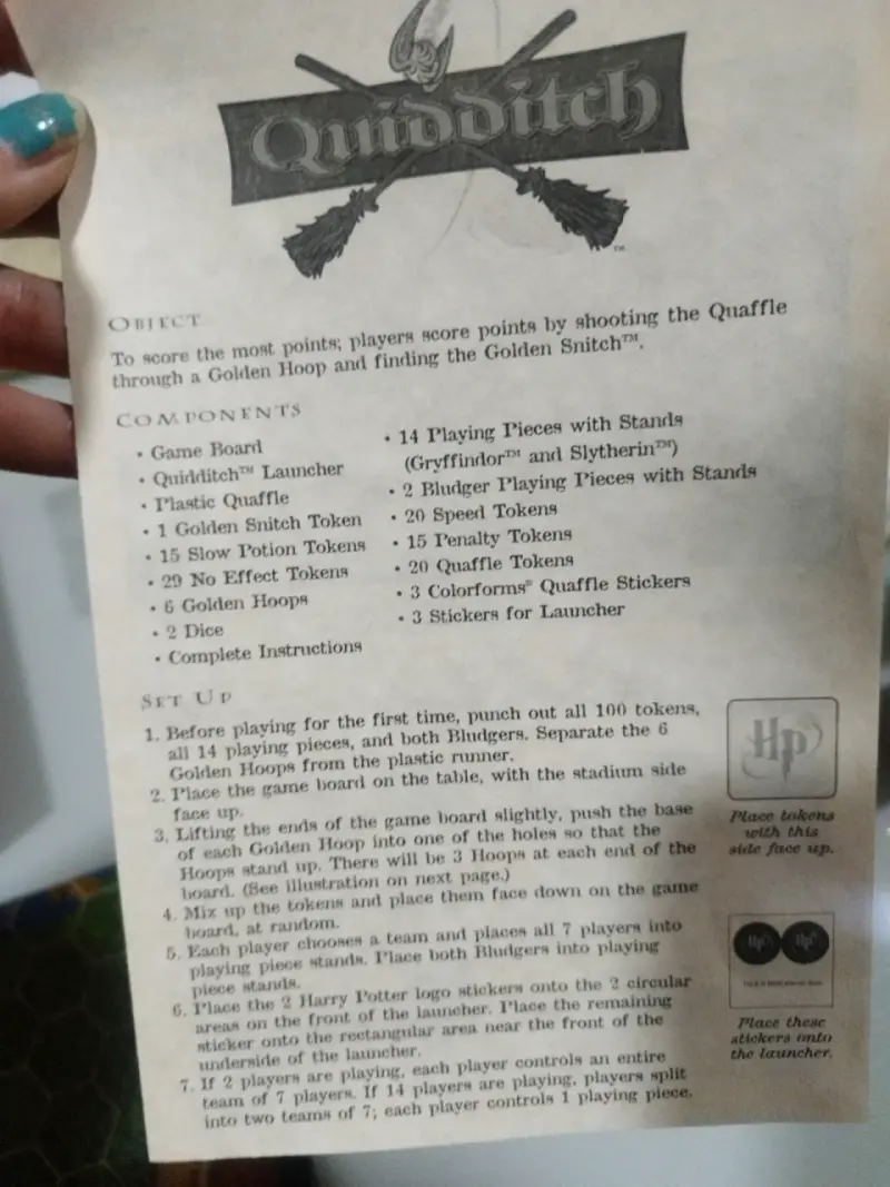 Juego de mesa Harry Potter Quidditch Original engl - 5