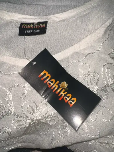 Vestido blanco bordado Mahikaa talla única - miniatura 4