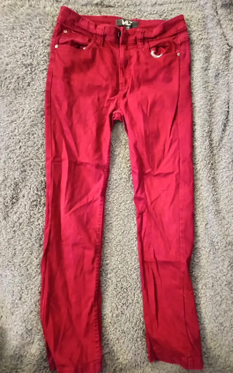 Pantalones rojos MLT talla 12 para niño - 1