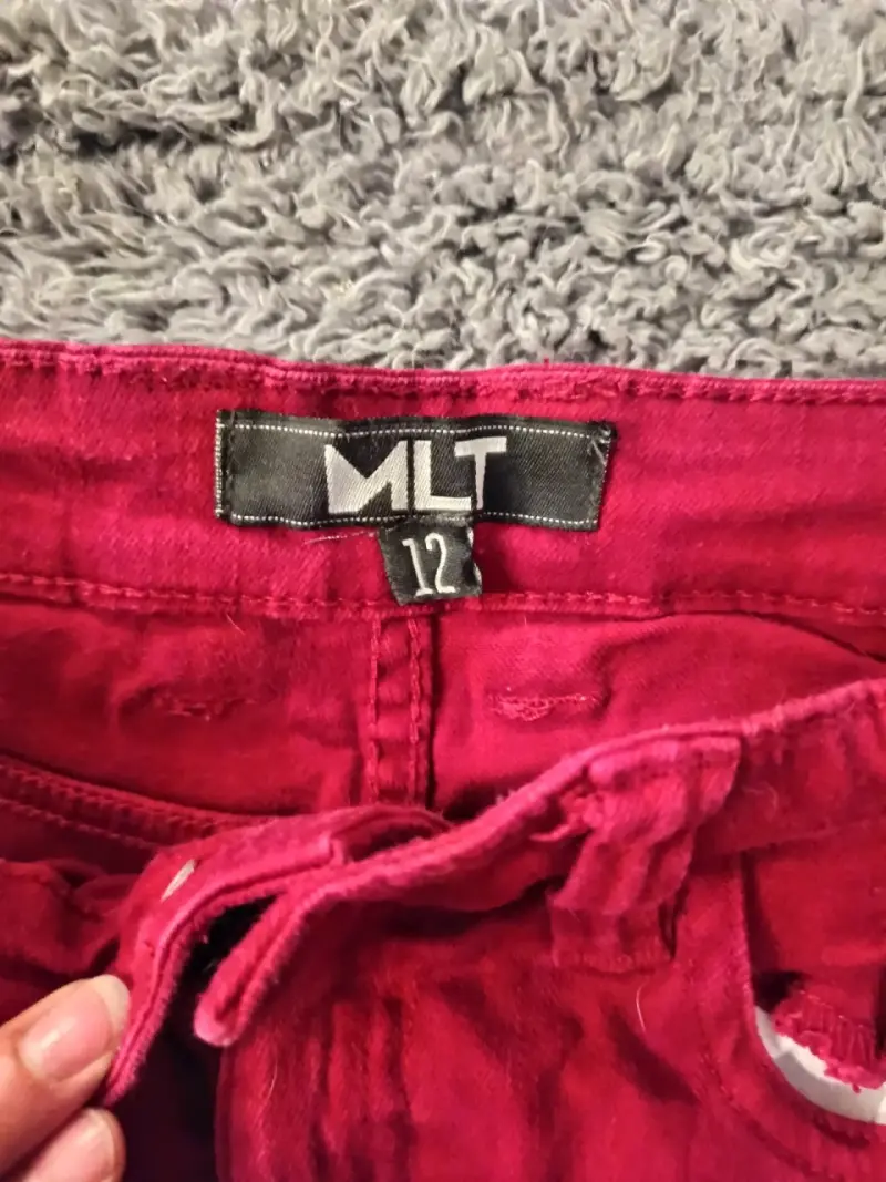 Pantalones rojos MLT talla 12 para niño - 3