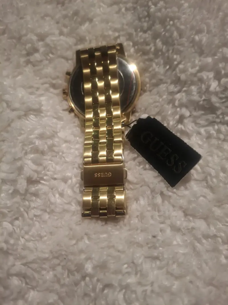 Reloj Guess dorado para hombre con cronógrafo - 5