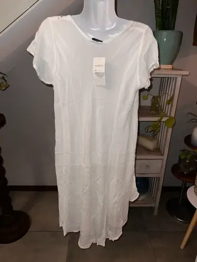 Vestido blanco bordado Mahikaa talla única - miniatura 3