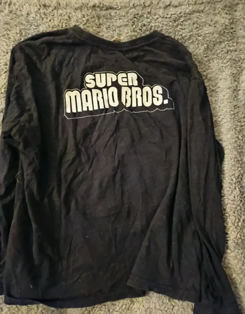 Polera manga larga Super Mario Bros negra - 2
