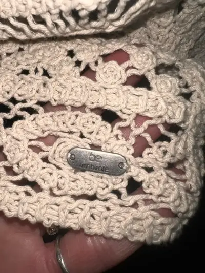 Top de crochet beige Umbrale - miniatura 4