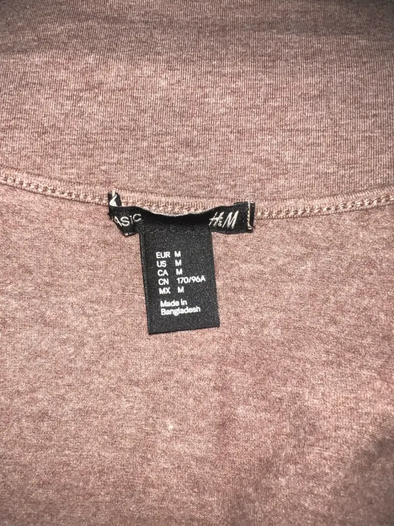 Polera sin mangas color marrón H&M - 3