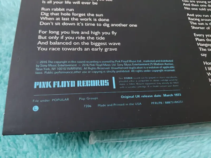 Vinilo Pink Floyd The Dark Side of the Moon - 4
