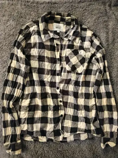 Camisa de franela a cuadros Cloud Break talla 14 - miniatura 1
