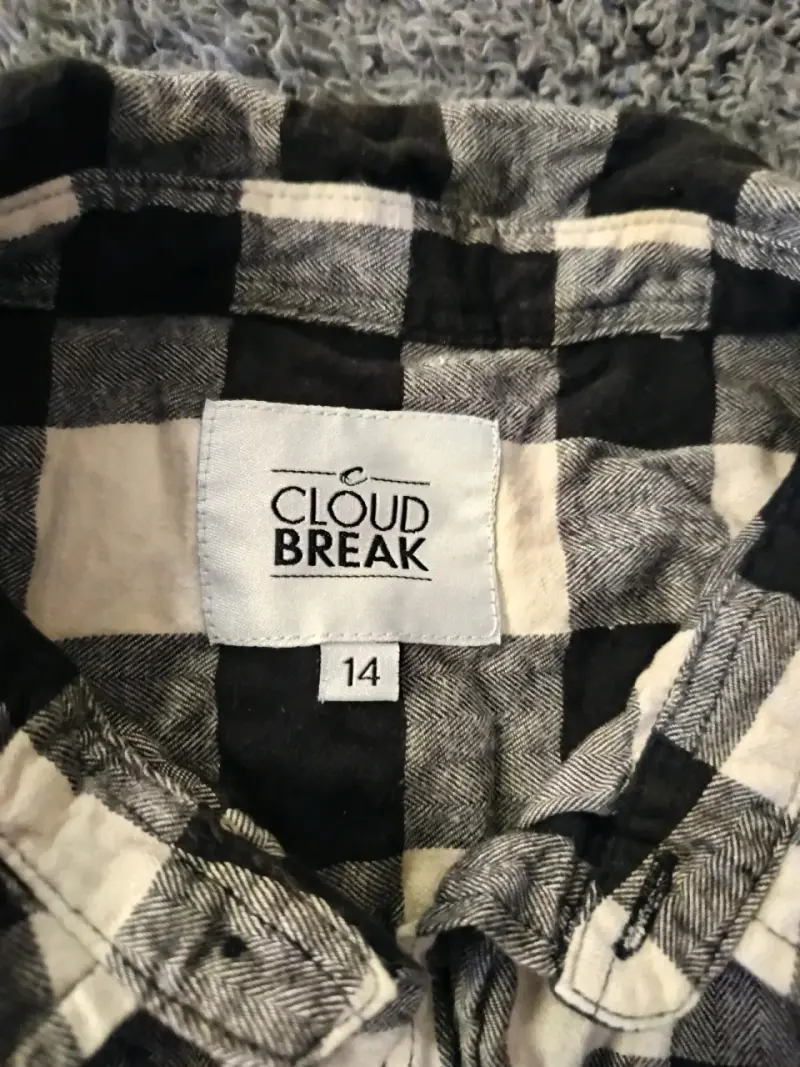 Camisa de franela a cuadros Cloud Break talla 14 - 2