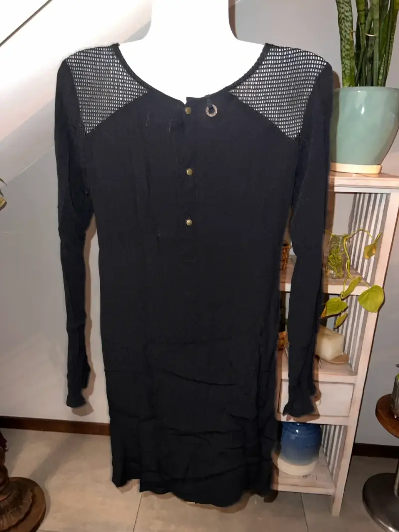 Vestido negro de encaje Umbrale - 3