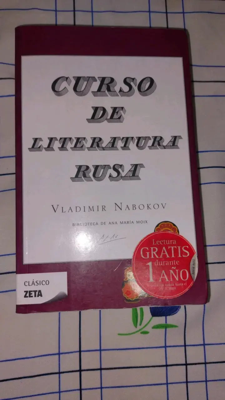Libro Curso de Literatura Rusa de Vladimir Nabokov - 1