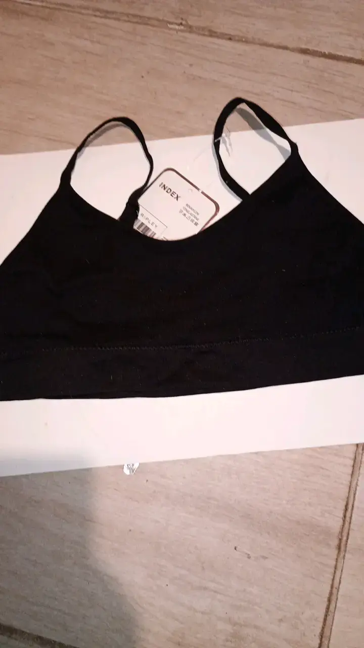 Sostén deportivo negro Index talla S - 1