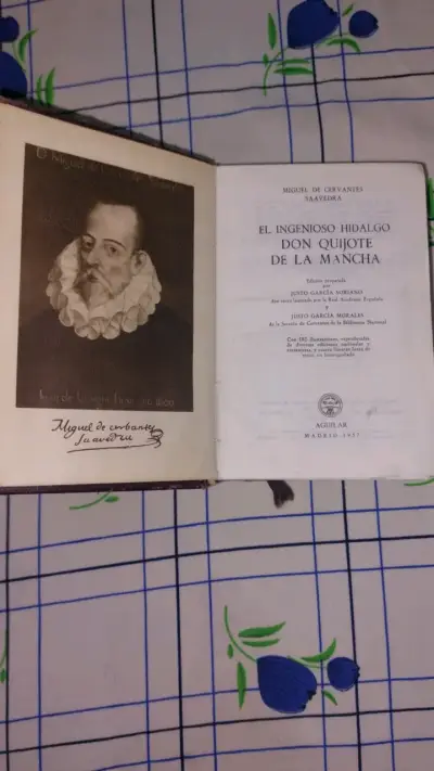 Libro antiguo Don Quijote de la Mancha - miniatura 3