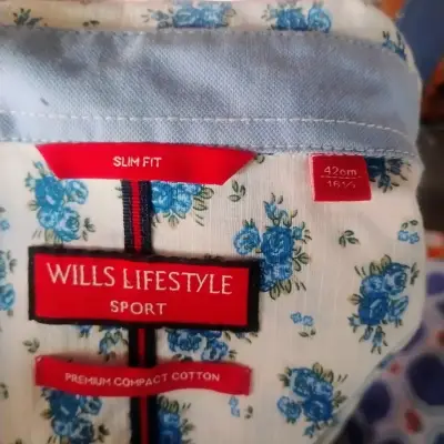 Camisa de hombre estampada Wills Lifestyle - miniatura 3