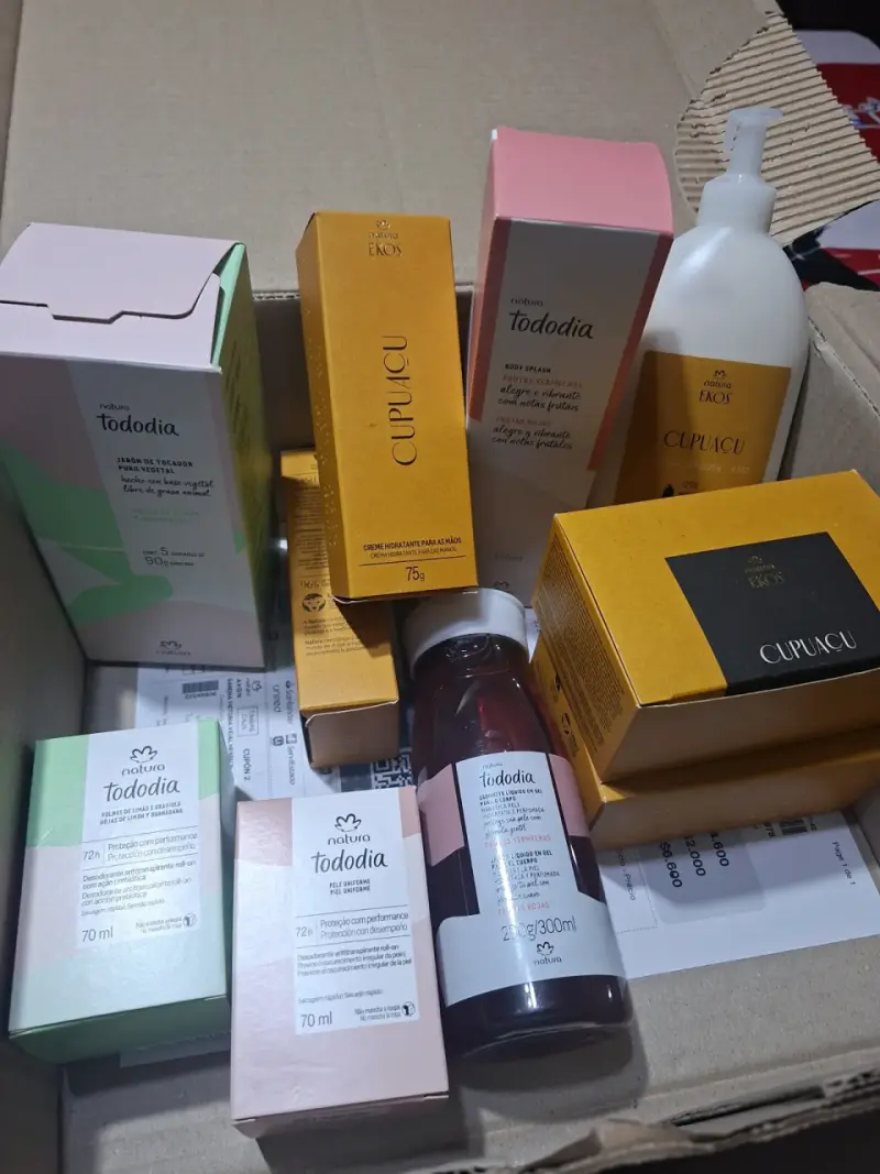 Set de productos Natura Tododia y Ekos Cupuaçu