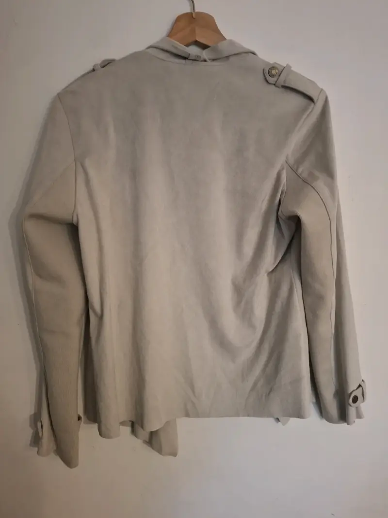 Chaqueta Gris University con Cierre - 3