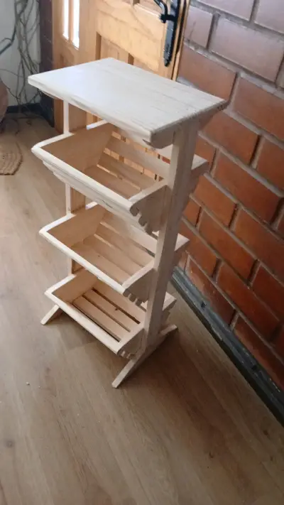 Estante de madera con 3 niveles - miniatura 2