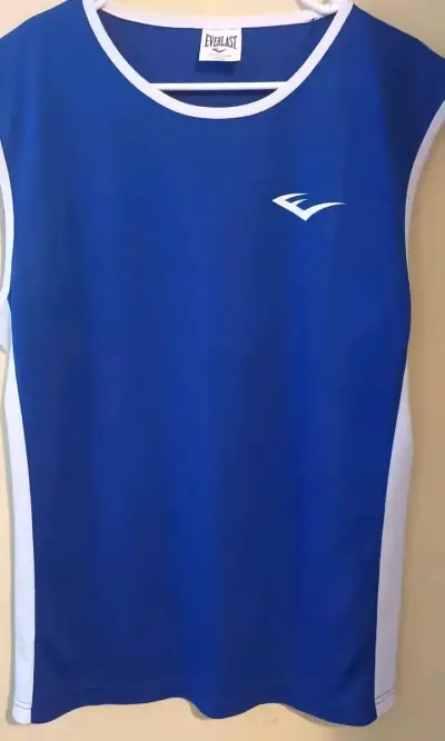 Polera deportiva azul Everlast para hombre - miniatura 2