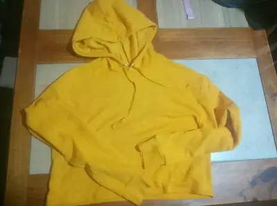 Polerón amarillo con capucha talla S - miniatura 1