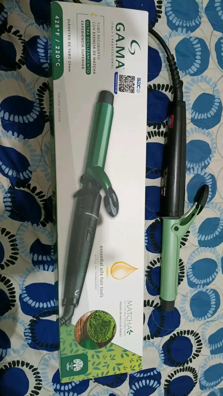 Rizador de Pelo Gama con Esencia de Matcha