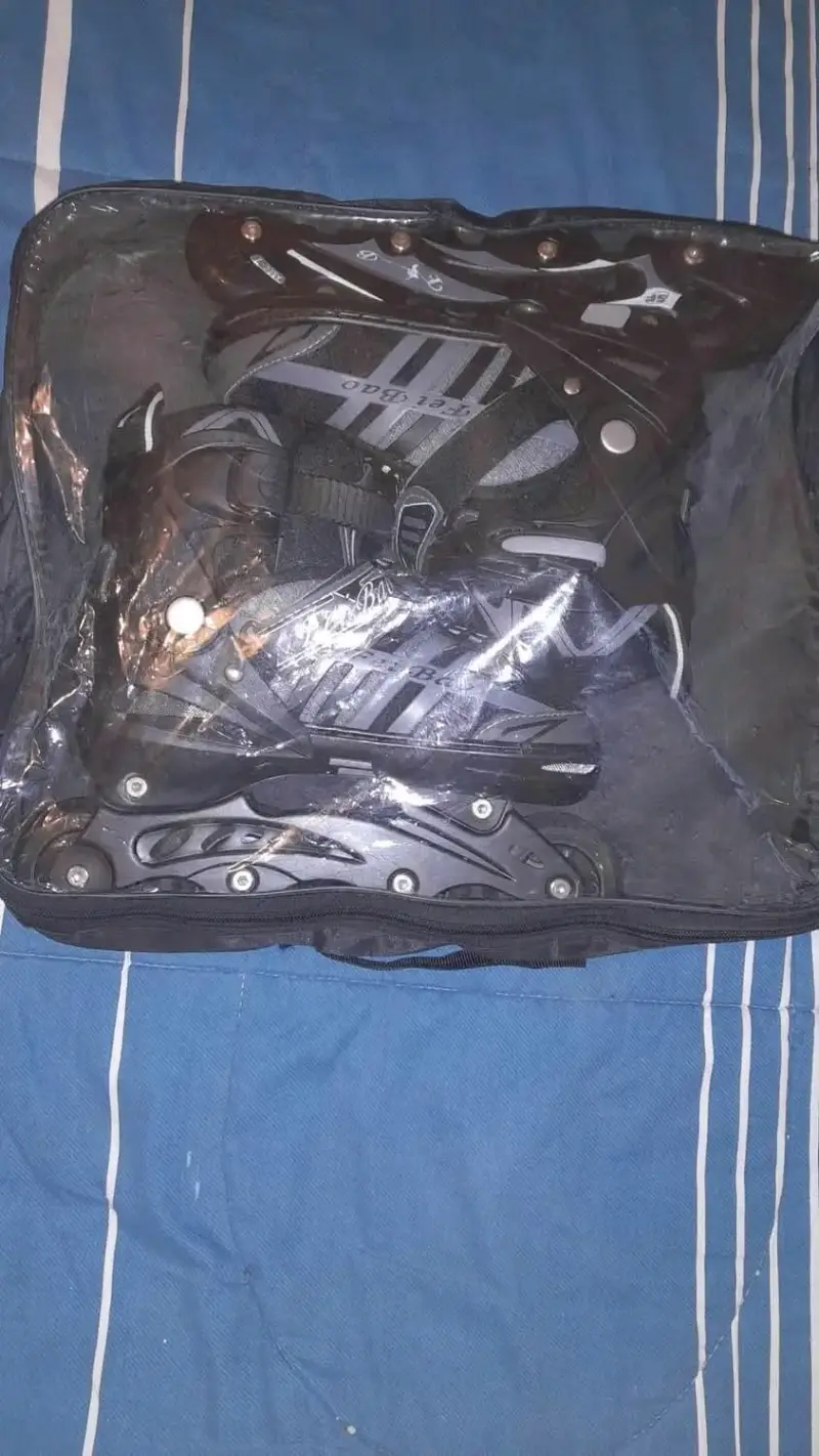 Patines en línea FeiBao negros con bolsa - 3