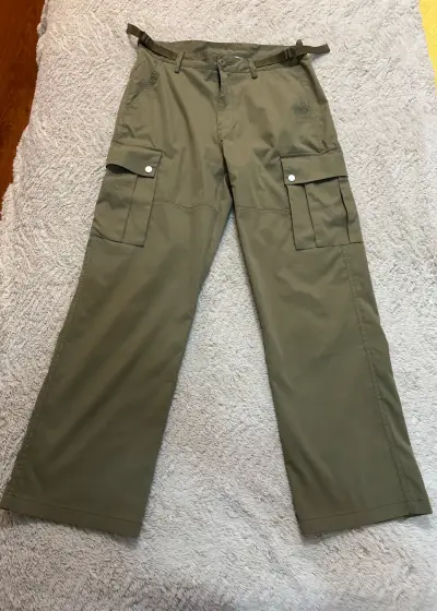 Pantalones cargo verde unisex talla S - miniatura 1