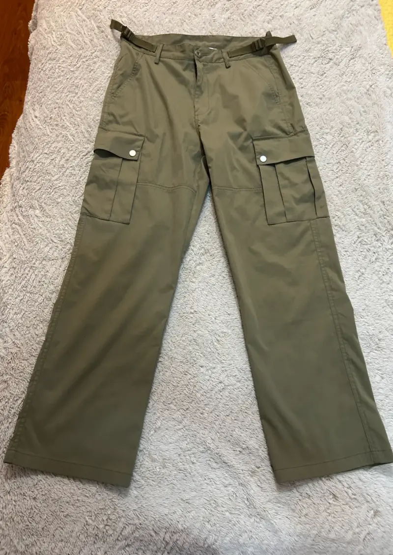 Pantalones cargo verde unisex talla S - 2