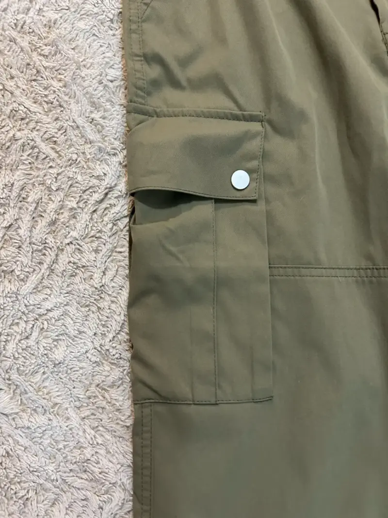 Pantalones cargo verde unisex talla S - 3