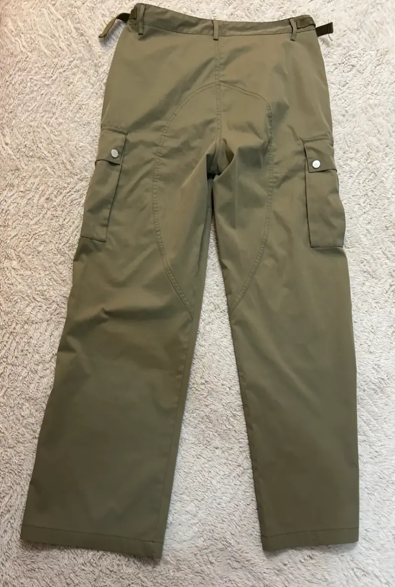 Pantalones cargo verde unisex talla S - 5