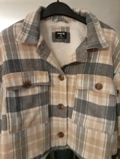 Chaqueta de franela a cuadros Hurley XL - miniatura 1