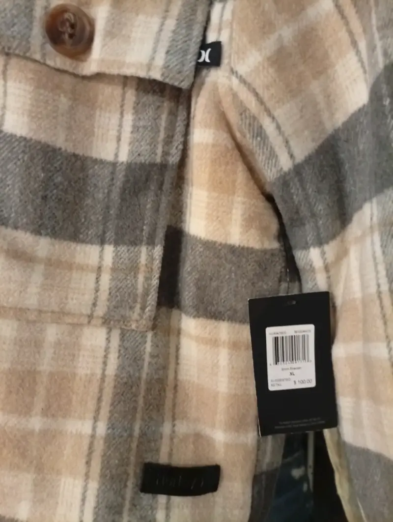Chaqueta de franela a cuadros Hurley XL - 2