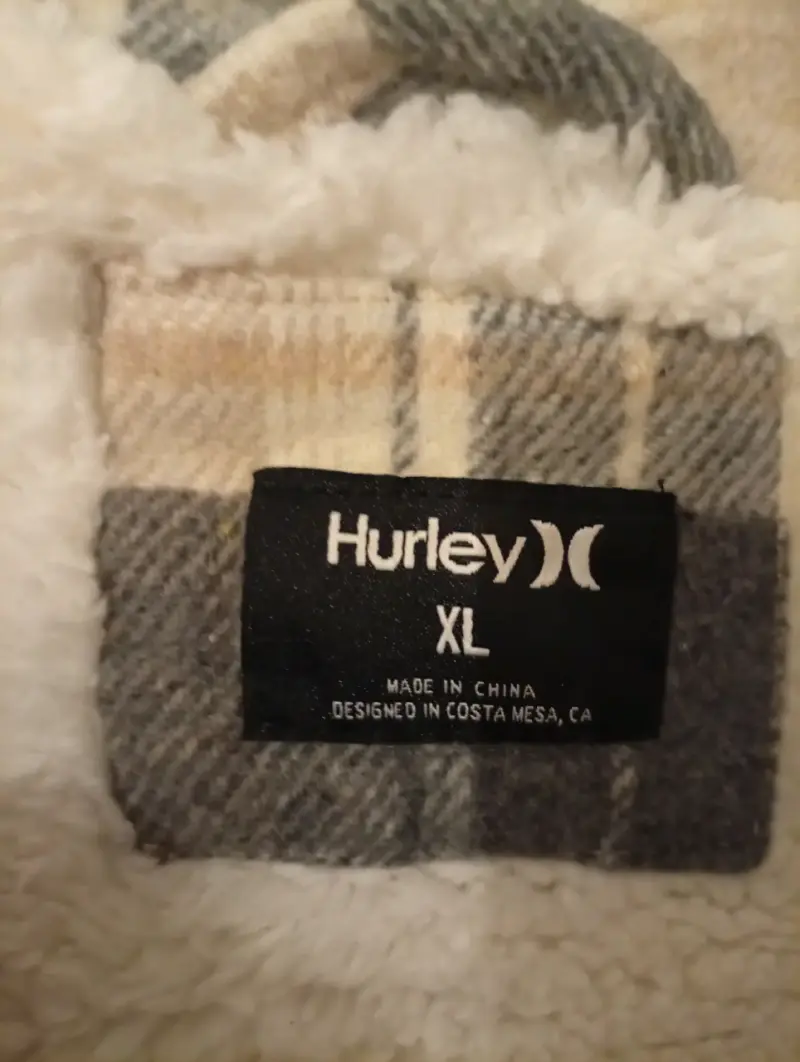 Chaqueta de franela a cuadros Hurley XL - 4