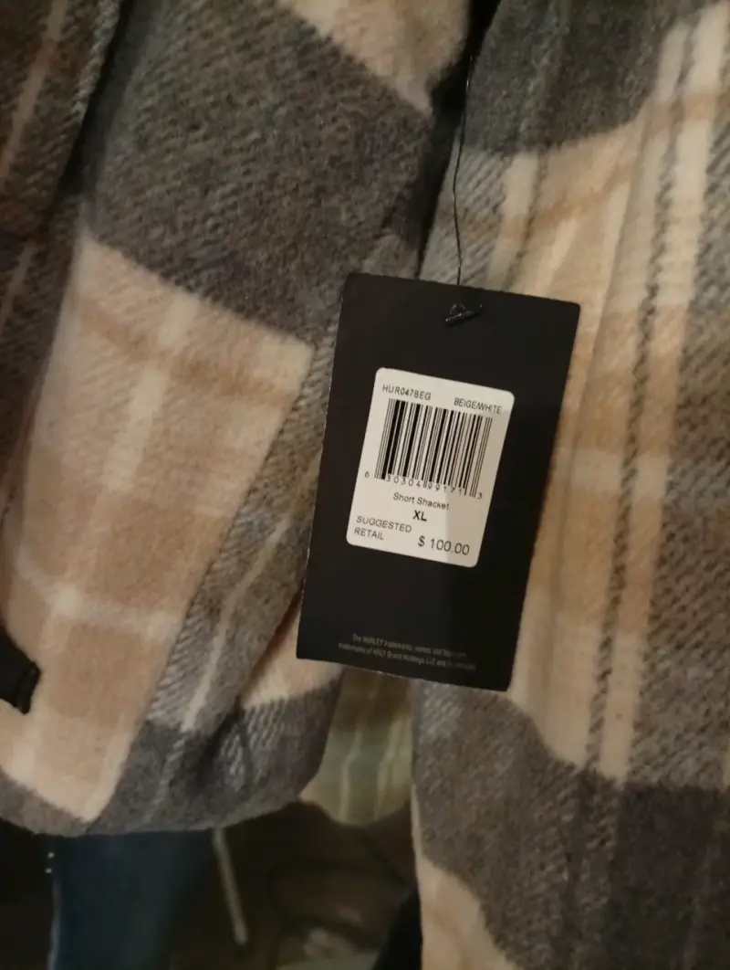 Chaqueta de franela a cuadros Hurley XL - 5