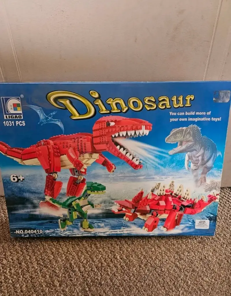 Set de construcción dinosaurios 1031 piezas Ligao
