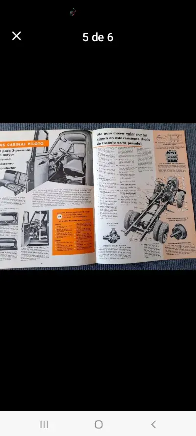 CATALOGO BROCHURE CAMION FORD F 800F-800 1954 - miniatura 5